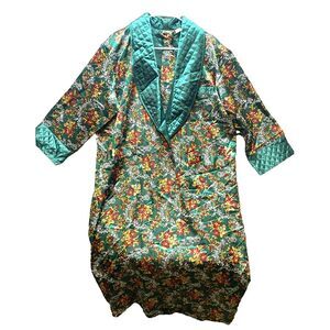 VTG Victorias Secret Robes Womens Pettie Small Kimono Quilted‎ Shawl Gold Label